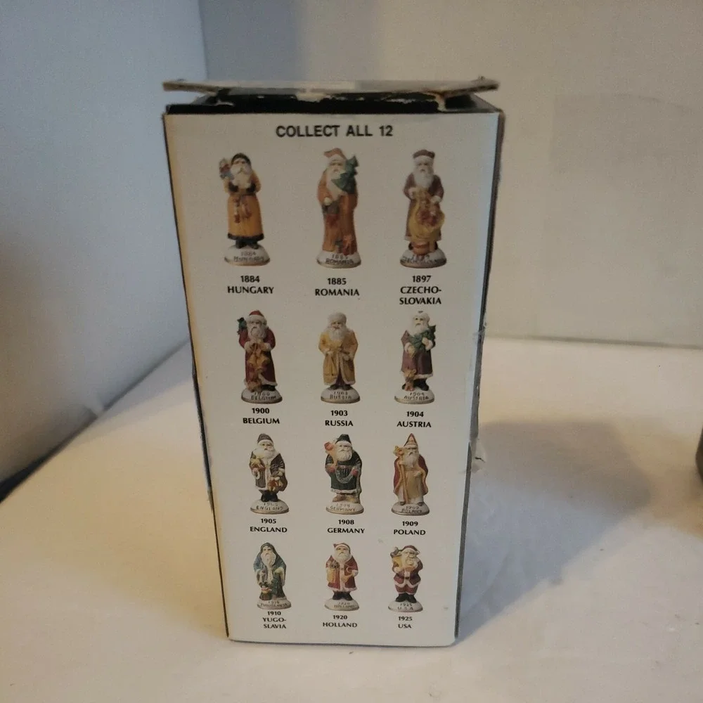 VINTAGE Old World Porcelain Hand Painted Collectible Santa Claus 5